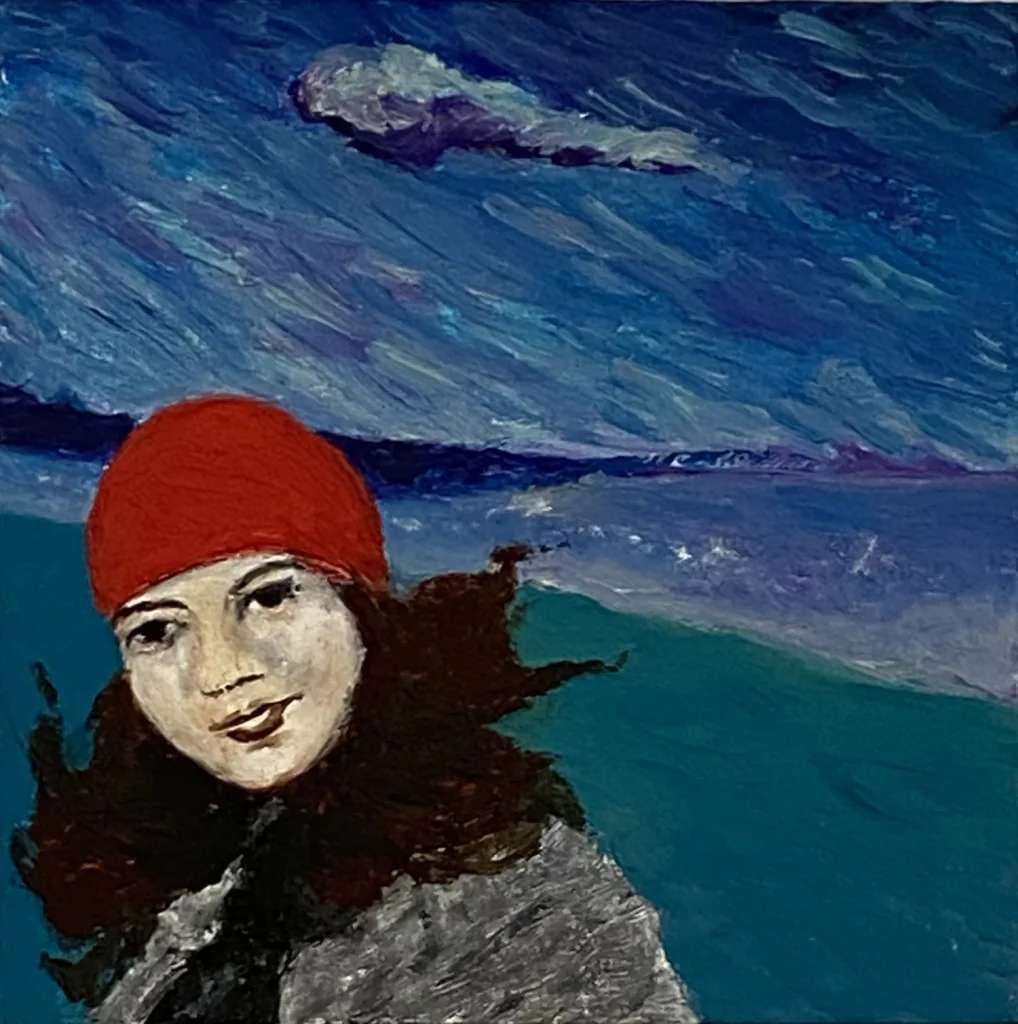 Woman with Red Hat